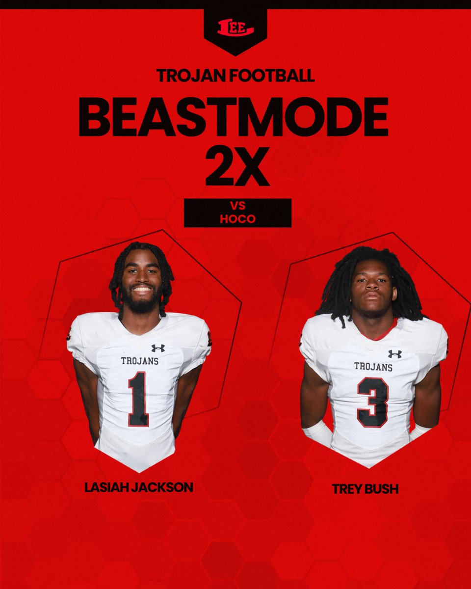 Congrats <a href="/LasiahJackson/">Lasiah “LA” Jackson</a> and <a href="/TreyBush2028/">Trey Bush</a>  on earning their second beastmode of the season vs HOCO