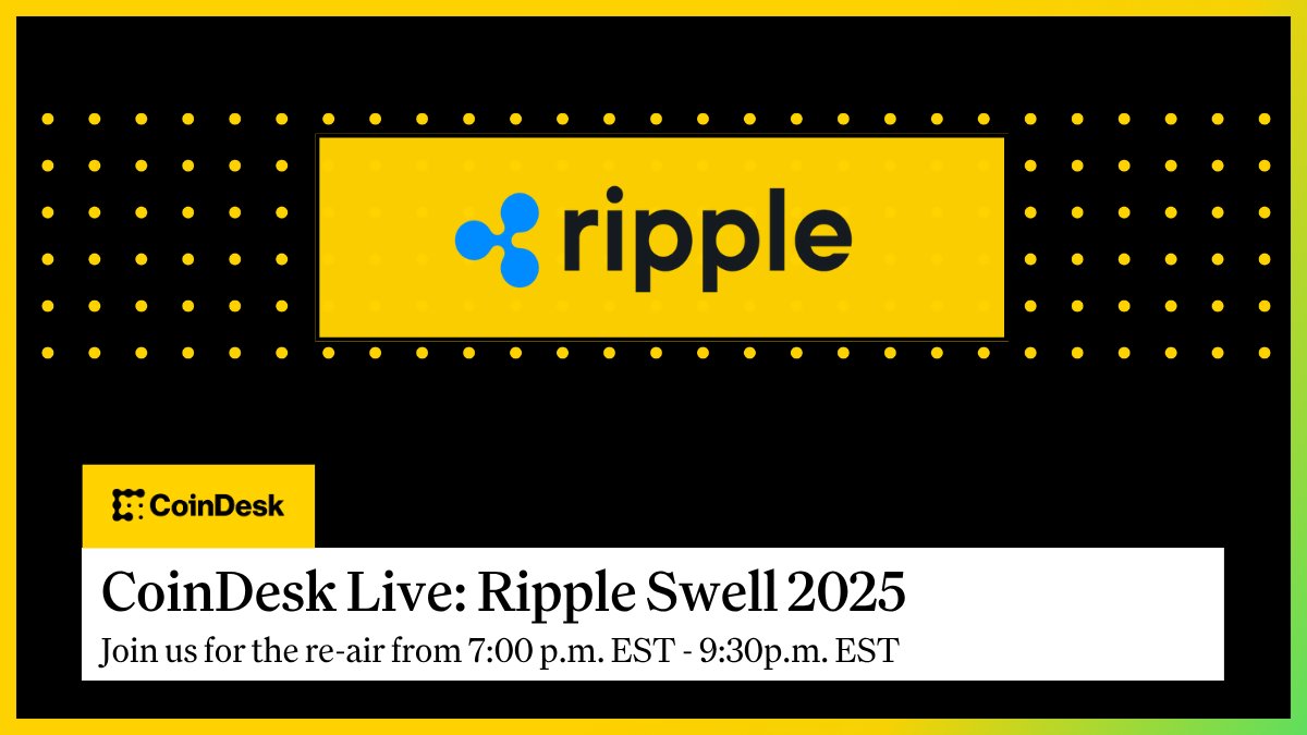 ⏪ REWIND & CATCH UP: MISSED DAY 1 of the @Ripple Swell 2025 action? The  replay starts in ONE HOUR! For two days, the top leaders in finance,  crypto, and policy are