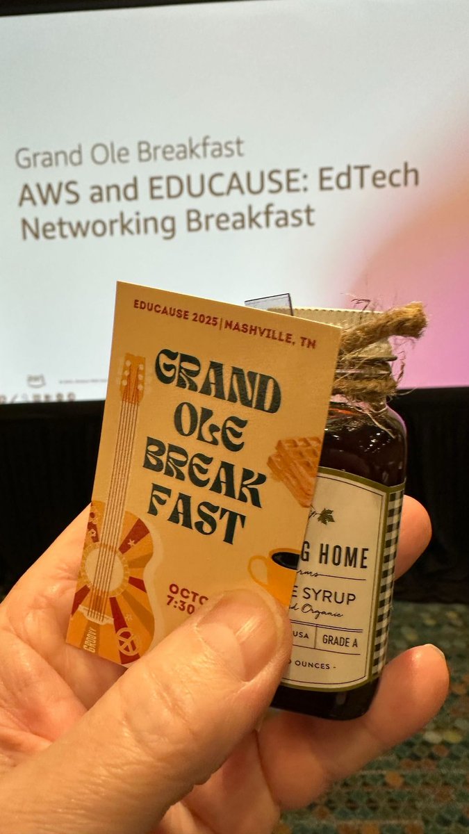AiPraxis's tweet image. Day 2 at EDUCAUSE 2025: Building Bridges in Nashville 

The insights at EDUCAUSE have been incredible. We connected with amazing individuals and innovative companies from across the country—all driven by the same mission to transform higher education. 

#Educause25#AI#Praxis