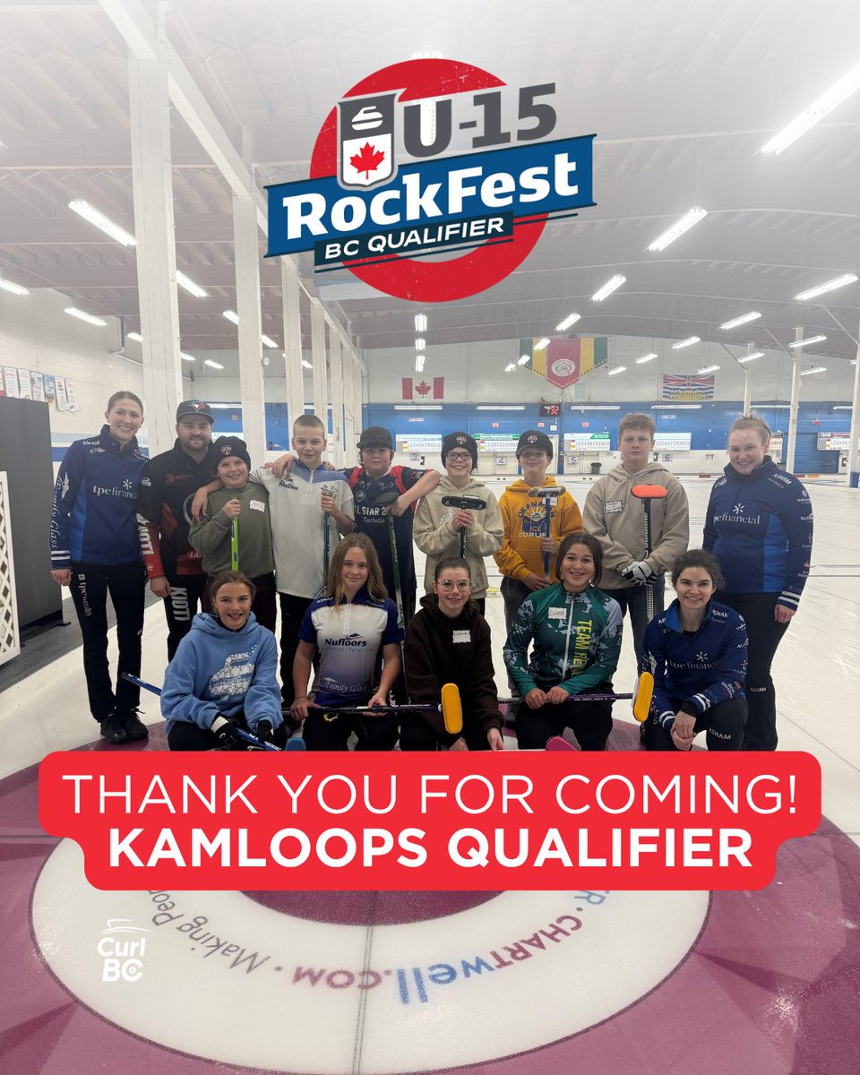 CurlBC's tweet image. Young curlers lit up the ice in Kamloops at the first U15 RockFest West Qualifier in Kamloops! 🌟🥌

Read more 👉 curlbc.ca/news/young-cur…

#RockFestWest #CurlBC #YouthCurling