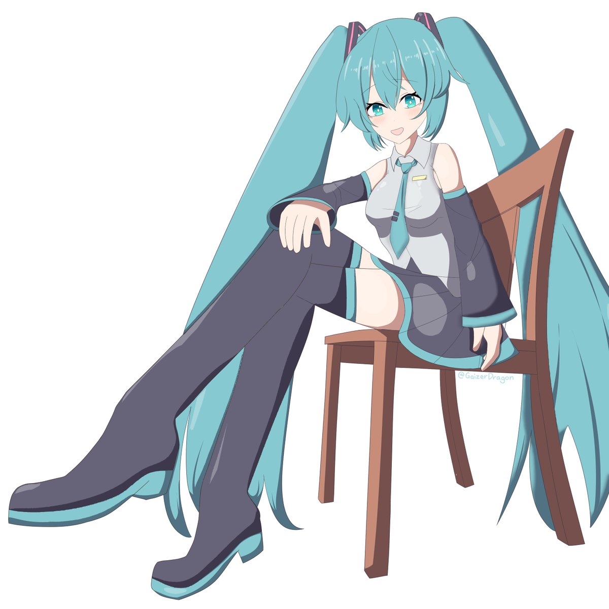 It's Hatsune Miku!

I'll keep drawing her until someone finally commissions me 😭