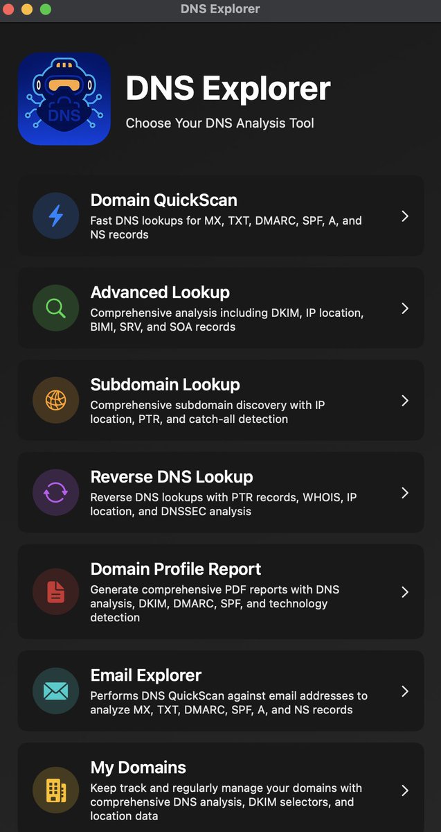 Michael_4N6's tweet image. Working on UI redesign for my installable app. 

dnsai.com/dns-explorer/

Any thoughts or feedback on the app icon?