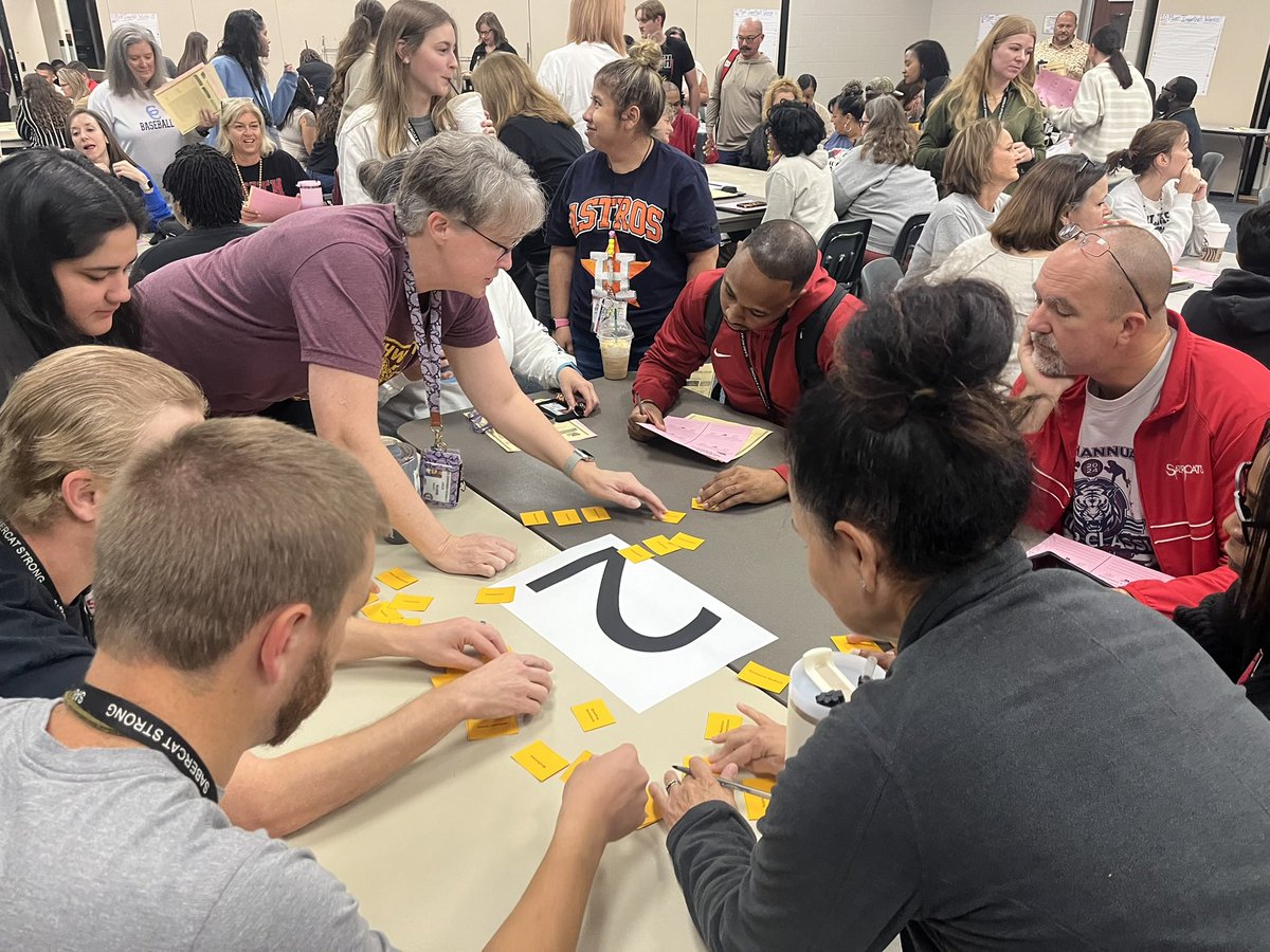 Smith_CFISD's tweet image. Today, our staff engaged in practicing classroom cognitive engagement strategies — leaving better equipped to empower and inspire our students through purposeful, high-level learning experiences. 📚 #SabercatStrong #EngagedLearning @CyFairISD