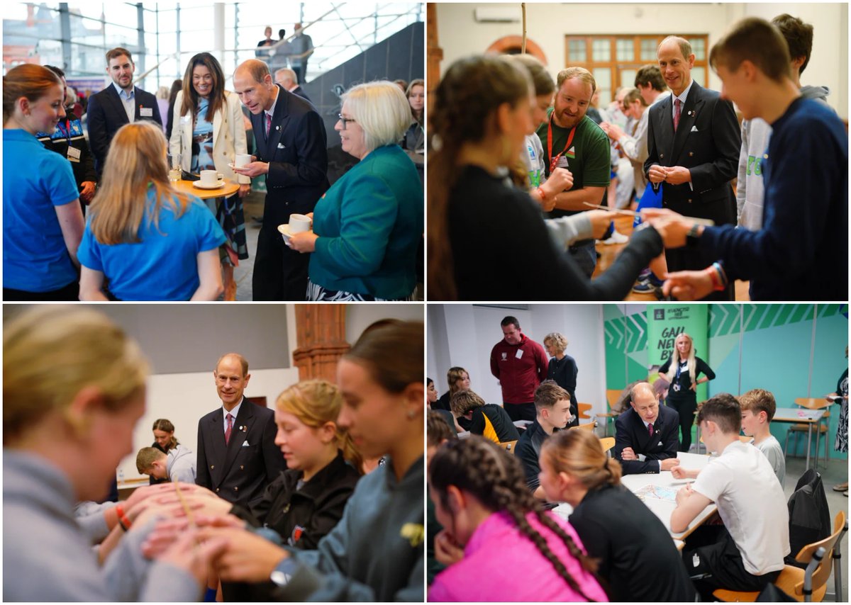 Prince Edward left 'impressed' by Welsh pupils who battled Storm Amy and completed task

The Duke of Edinburgh, met with young people from across Wales during a visit to Cardiff, asking them about their activities as part of their DofE.

gbnews.com/royal/prince-e…