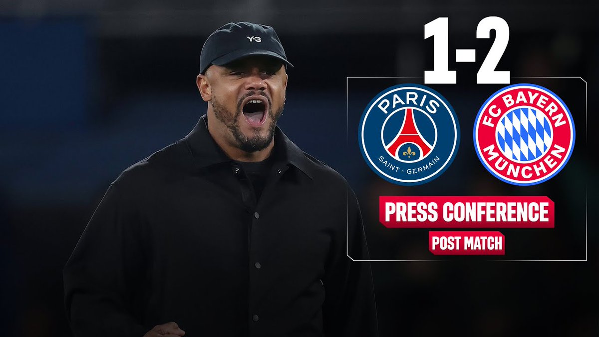 FCBayern's tweet photo. 🔴 Hier geht's zur Pressekonferenz mit Vincent Kompany nach #PSGFCB!

👉 https://t.co/t1lSRohgBO https://t.co/Gf3swpPyIO