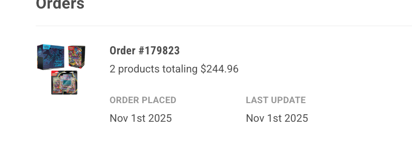 kewlphil's tweet photo. @ForgeStoreSTL hi my order didnt get refunded for store credit yet,  and price is showing $99,999 as well. - thank you! https://t.co/W5E0qK9W87