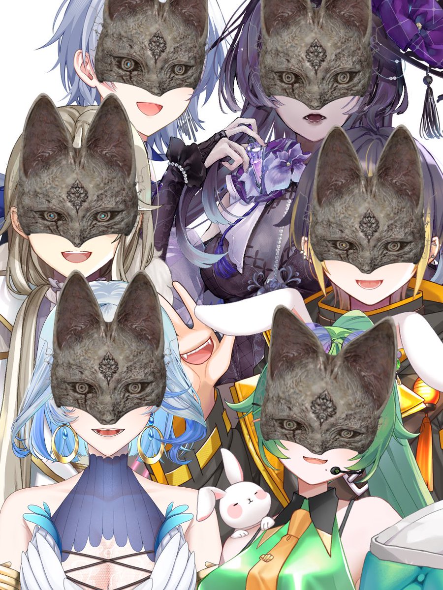 RinoaK_316's tweet photo. カラパレのｷﾞｬｳ企画参加できなかったので（ ;  ; ）りのあさん推しの日過ぎちゃったけども…お揃い仮面つけたかったんだよね？
お狐様とかどう？？？
#Cパレ https://t.co/FfmGSHS2hT