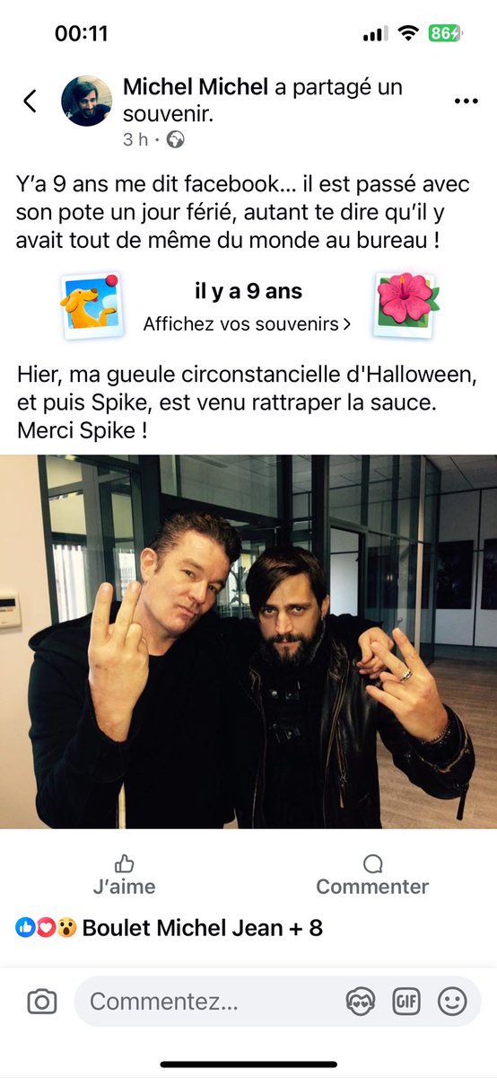 Il est cool en vrai, et je partage parce que.
