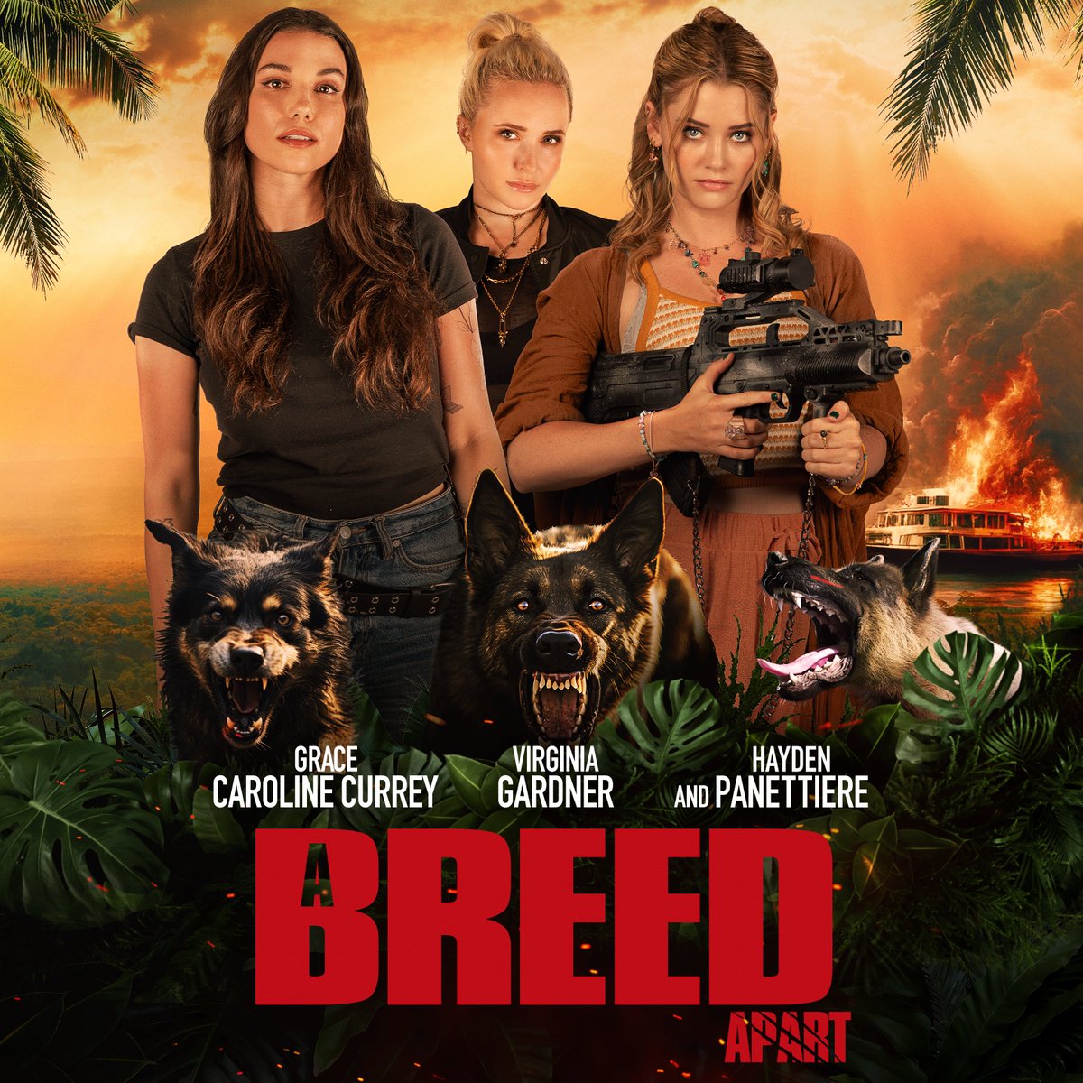 Violet (Grace C. Currey), joins a group of influencers on a trip to a remote tropical island. However, the wild dogs that inhabit the island don't take too kindly to their presence. 

#GrindstoneEntertainment #Lionsgate #CleverCaboose #ABreedApartMovie