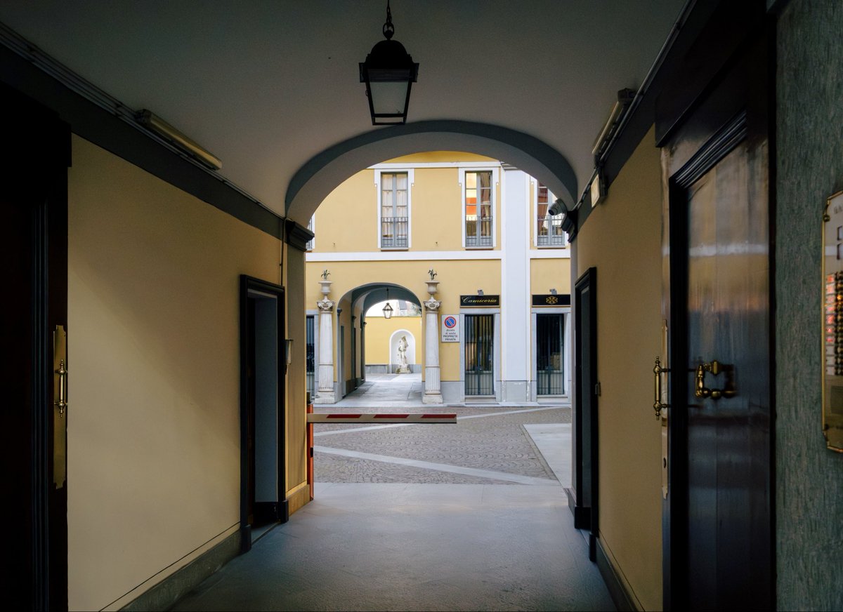 A courtyard off Via Po near Piazza Vittorio Veneto, Turin