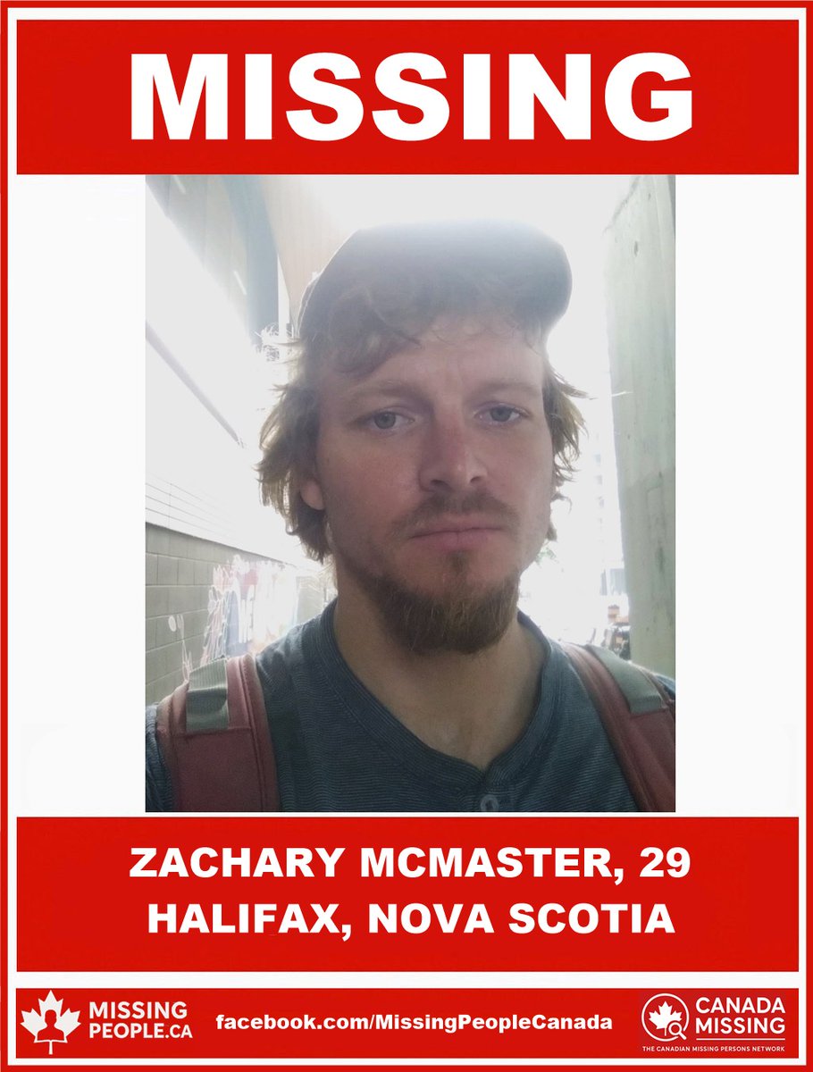 🔗 Full story: missingpeople.ca/missing-man-in… 

🧭 MISSING MAN IN HALIFAX, NOVA SCOTIA – ZACHARY MCMASTER, 29 

📍 #Halifax #NovaScotia #NS