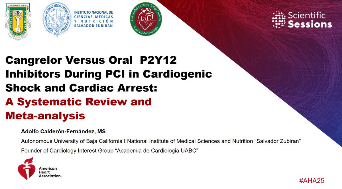 MDAdolfoCald's tweet photo. Excited to participate in #AHA25 where our collaborative team will present 7 presentations in interconnected disciplines 🩺🫀
Bring your questions and join the dialogue 🩺🫀
See you at New Orleans!!! 🩺🫀
#Cardiology #researcher #LatinoAmerica https://t.co/M7iZdd456R