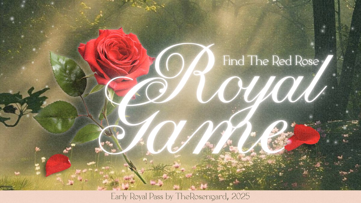 ᅠ
⚘️ ˖︵ 𖤓 “Find the Red Rose!” · · ── · · 🗝 Invitation to townsfolk and nobles alike, to join our royal game: within the whispers of our secret garden lies the miraculous Red Rose. Whoever finds it shall be gifted a 𝘙𝘰𝘺𝘢𝘭 𝘗𝘢𝘴𝘴 to the palace of The Rosengard.
ᅠ
