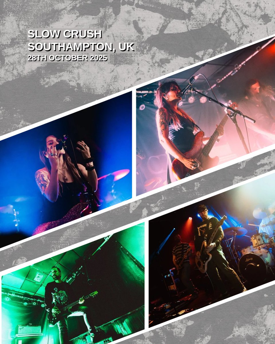 GALLERY: <a href="/slowcrushband/">Slow Crush</a> with support from <a href="/somtheband/">• • • S O M • • •</a> and <a href="/BlanketOfficial/">blanket</a> at The Joiners in Southampton, UK on October 28th, 2025.

📸: Georgia Penny <a href="/georgiapenphoto/">Georgia Penny Photo</a> 

squareonemagazine.co.uk/galleries/slow…