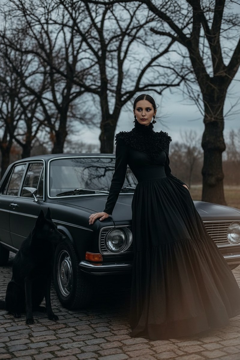 #GothGirl and her #dog