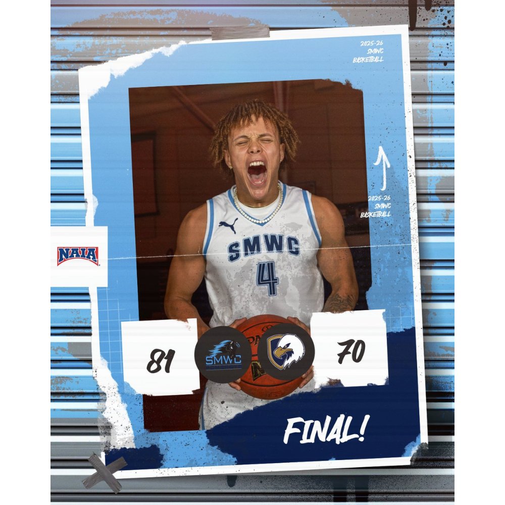 🔥 FINAL | Pomeroys 81, Judson (Ill.) 70 🔥

Balanced attack pushes SMWC to 2-0!

🏀 Ellis Todd – 21 pts, 7 ast, 5 reb
💪 Ikechi Ajukwa – 16 pts, 7 reb
⚡️ Christopher Owens – 12 pts, 6 reb

Next up ➡️ IU-Northwest Tournament
🗓️ Friday, Nov. 7 | ⏰ 3 PM (CT)