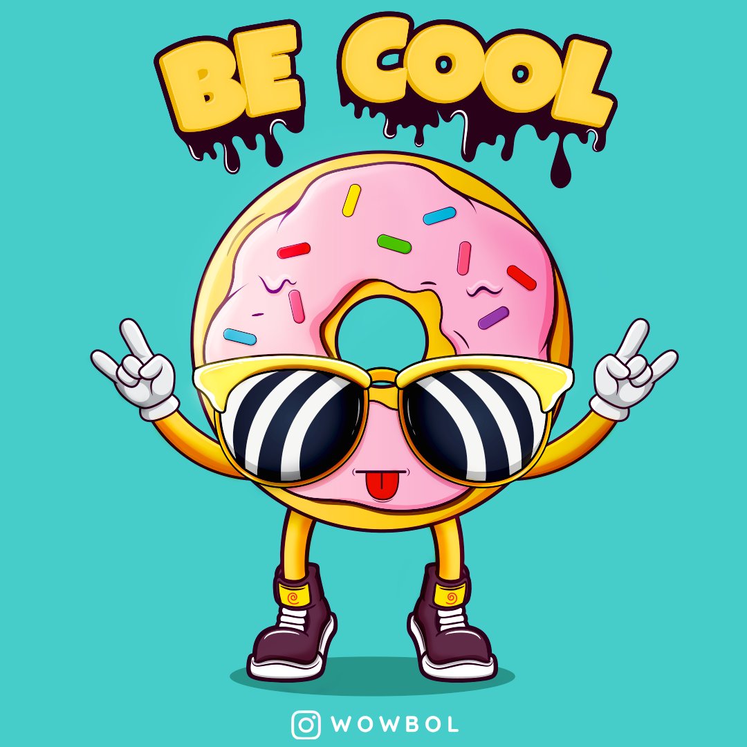 YerbolAdamov's tweet photo. 🍩 Be Cool 😎
A donut with more confidence than most of us before coffee.
Bright colours, chill vibes, and a sprinkle of attitude.
#wowbol #digitalart  #characterdesign  #illustration  #GraphicDesigner https://t.co/NfzQXOjxhe