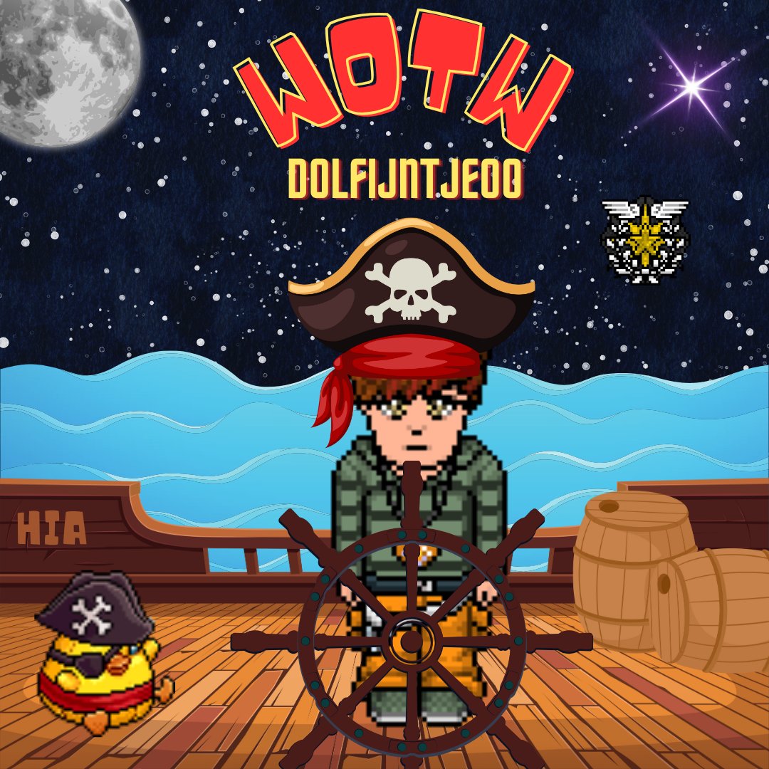 No seas are to rough for Dolfijntje00 as he was made Worker Of The Week!! Congrats!! | created by ,Mercedes #Habbo #HIA #HIAWOTW
