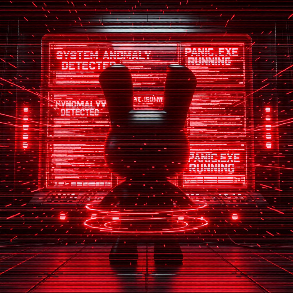 MxRobunny's tweet photo. system anomaly detected.  
market values collapsing.  
panic.exe found running in background.  
attempting emotional reboot...

comment your system status 🧠💾

#Robunny #Web3 #AIart #BearMarketMode https://t.co/kMWu1rQzni