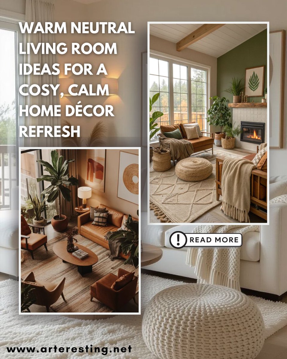 Arteresting_'s tweet image. Bring calm into your home 🤎
The warm neutral trend is all about beige tones, soft fabrics &amp;amp; gentle lighting — creating a space that feels peaceful and timeless.
✨ arteresting.net/warm-neutral-l…

#HomeDecor #WarmNeutrals