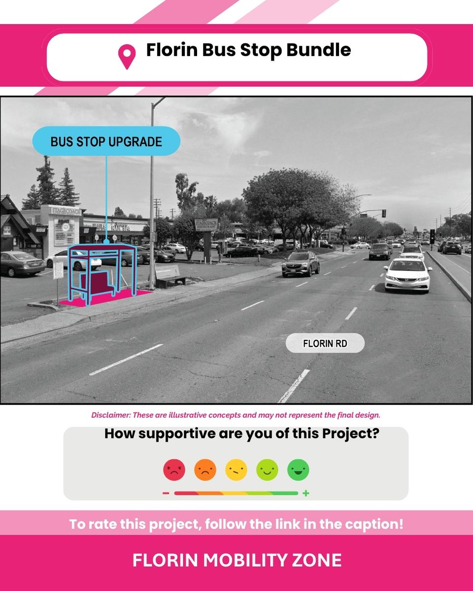 CivicThread's tweet image. 3 transportation projects have been identified to improve access to clean, shared, and active transportation in Florin! Help prioritize which project is best for your community by taking the survey below. forms.office.com/r/MRe2dmyGQw 
#SACOGMobilityZones