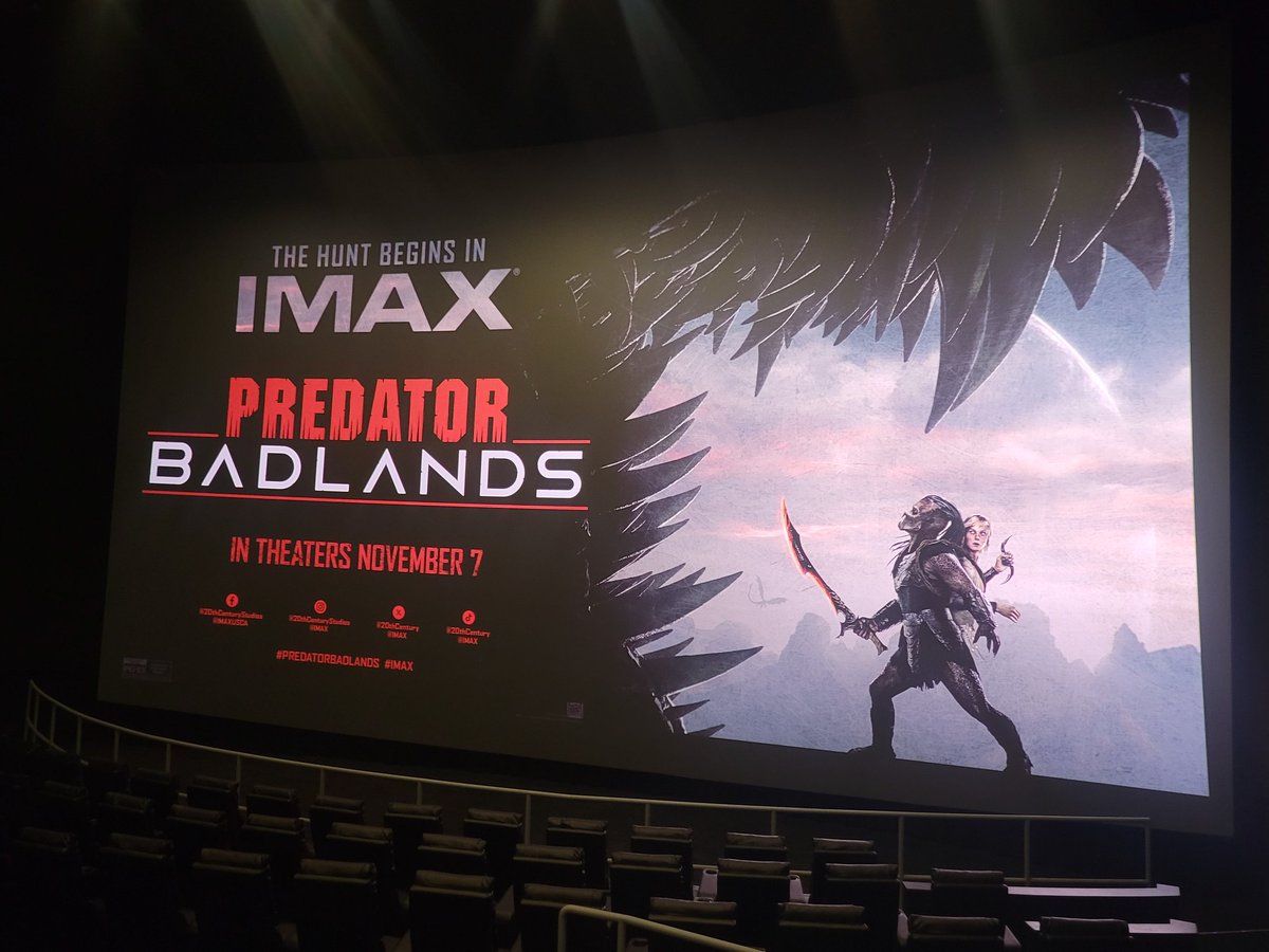 Excited for tonight's PREDATOR BADLANDS screening as I love PREY!