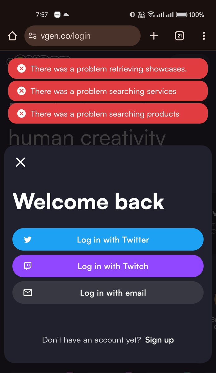 For my remaining clients in VGen ... I think the site is currently down ;^^)>

#VGen
