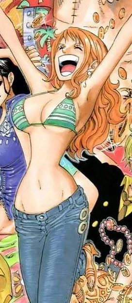 big10_boy's tweet photo. #ONEPIECE #Luffy #Nami #OnePieceAnalysis
I noticed Luffy and Nami share similar designs for their Default Outfits. First is the similar pants (they are both Blue Demin jeans style, Luffy's are shorts, they even have a button), Sandals, etc. Lemme Explain. 🔽 https://t.co/vFs74tF0Ir