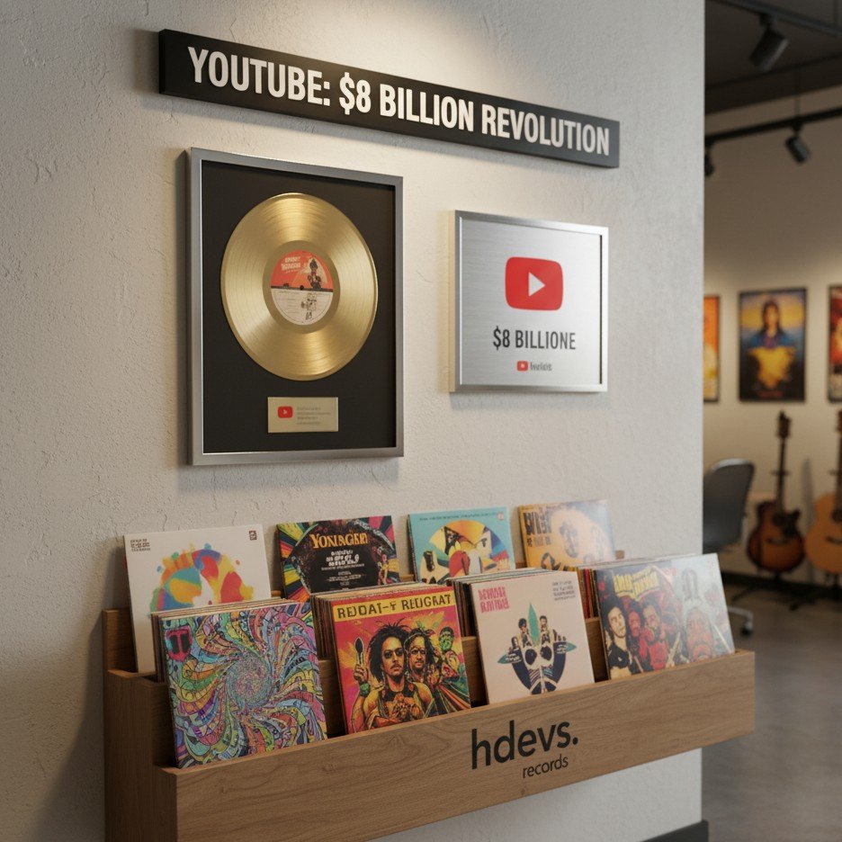 hdevs_records's tweet image. 🚨 YouTube paid $8 BILLION. How did the video platform become a financial pillar for the music industry? We break down a key report shared by our partner, RouteNote. #hdevsInsights #DigitalMusic
