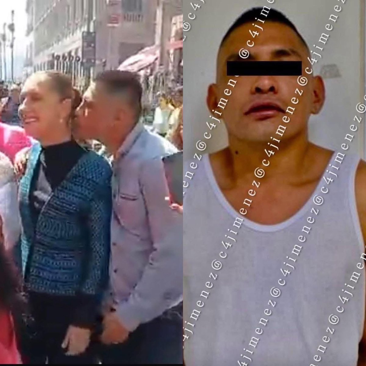 cdmxof's tweet image. YA FUE DETENIDO 😳
Detienen al hombre que ac0s0 a la presidenta de México, Claudia Sheinbaum. 

#CMDX