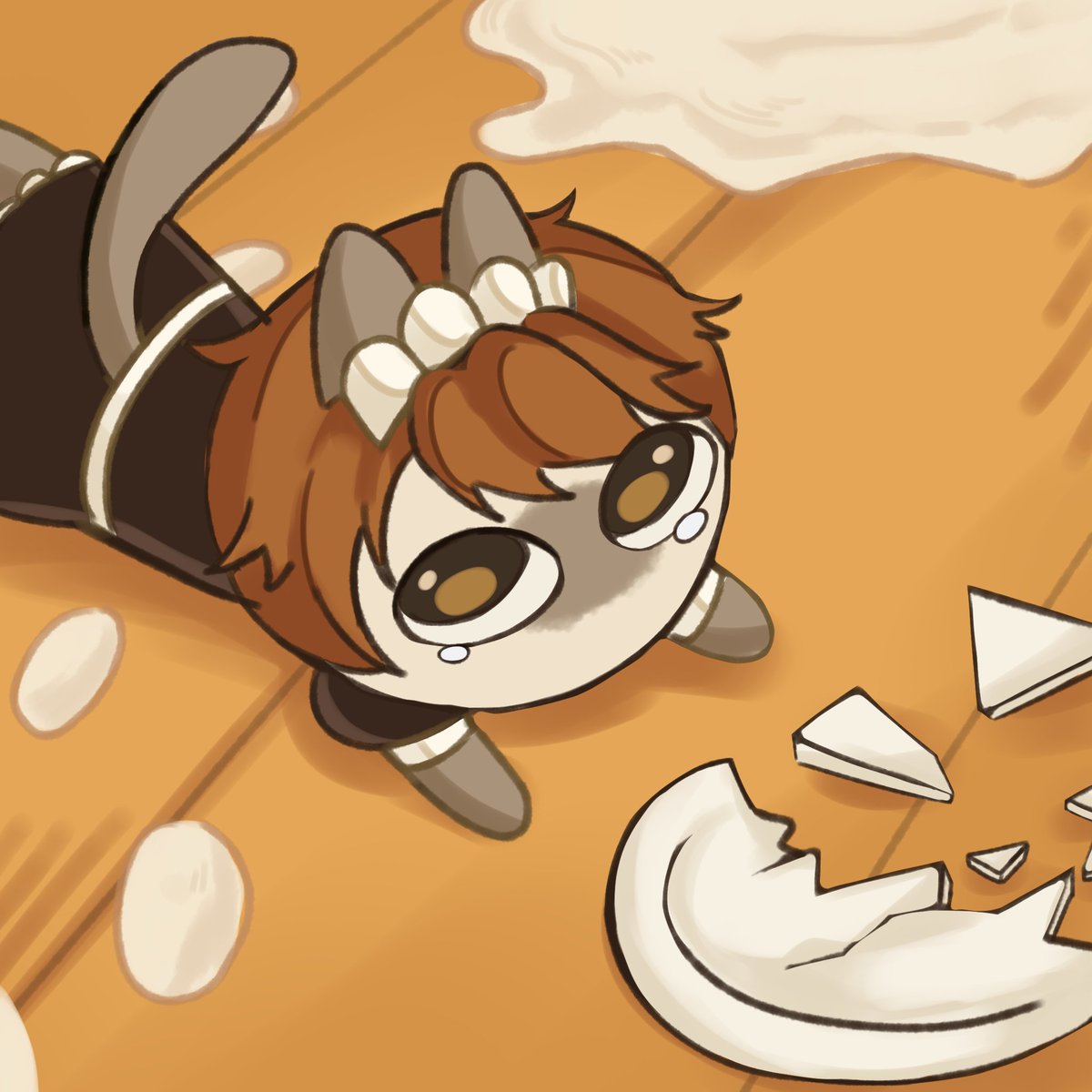 LottieLT346824's tweet image. Yo why do you look at me like its my fault? 

- clumsy maid NXX (4/4) -
#TearsofThemis #lukepearce #Xiayan #NXX #Azukisan