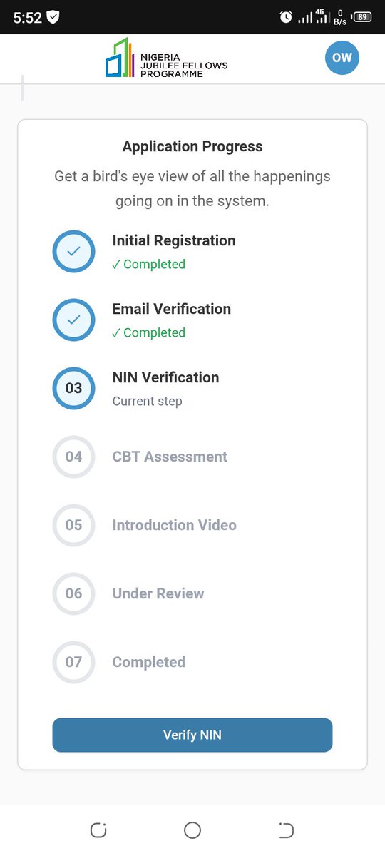 foycw's tweet photo. @NigeriaJFP NIN verification not working.. no exam Link was sent https://t.co/jDxqT3Xkem