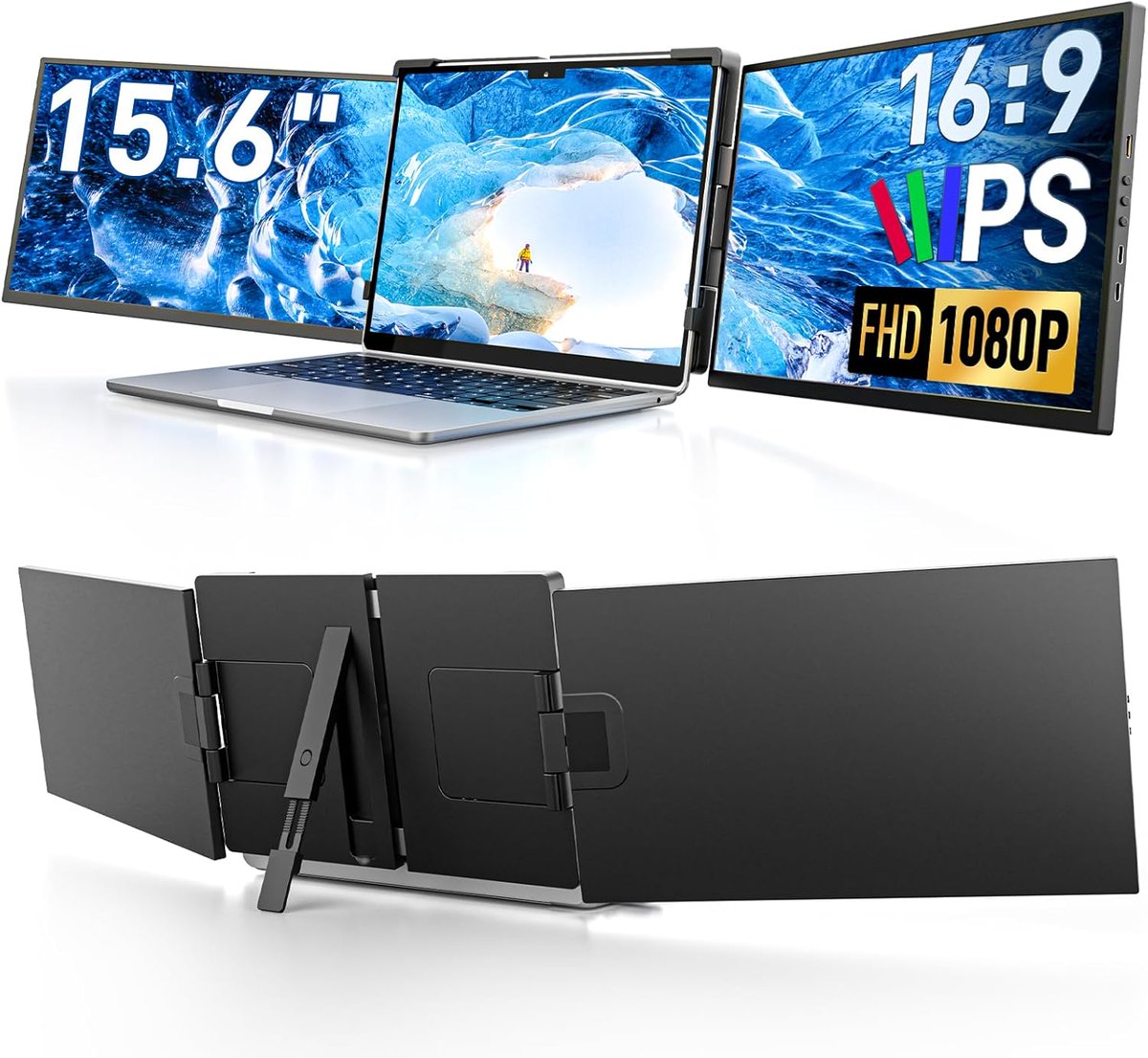 SCTechOffers's tweet image. 15.6&quot; Screen Extender for Laptop, FHD 1080P IPS Portable Monitor for Laptop, Triple Dual Laptop Extended Monitor Compatible with Windows, Mac, Android, Chrome 13-17 Inch Laptops
amzn.to/47XNJ8n

#LaptopScreenExtender #PortableMonitor #DualScreenSetup #TripleMonitorSetup