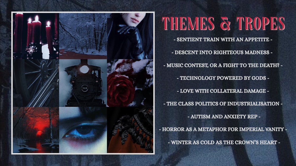 renatyev's tweet image. IWTV x SNOWPIERCER

🚂sentient train with an appetite
🖤all-consuming love (musician x engineer)
🩸horror as a metaphor for imperial vanity
🎵music contest, or something much worse?
⚡technology powered by gods

#QuestPit #agentsguide #W #DF