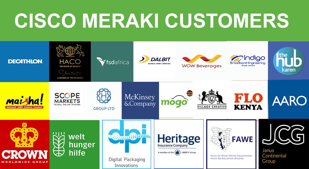 Victorock_Kenya's tweet photo. Victorock Kenya Limited is proud to be associated with the following Cisco Meraki customers. Call 0706357055 or email us on info@victorockkenya.com. #CloudManagedIT #Networking #Security

https://t.co/kqny36Z7Bz https://t.co/jijTcv9zv0