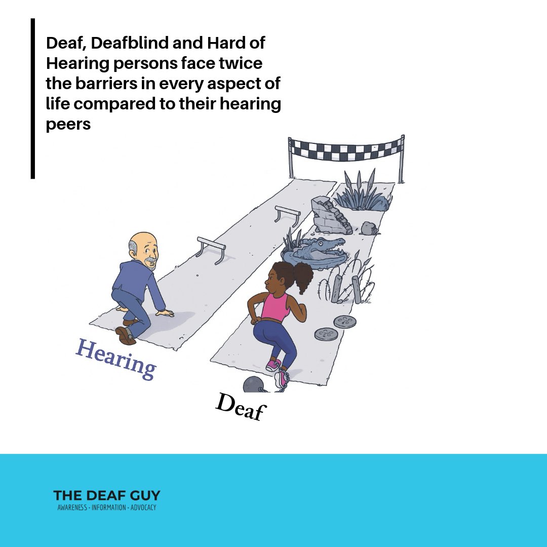 thedeafguyy's tweet photo. Good morning, we are back !

Did you know, that the The game’s rigged , people with disabilities face double the barriers just to get a fair shot.

#BetterTogether https://t.co/2GMevOJkWH