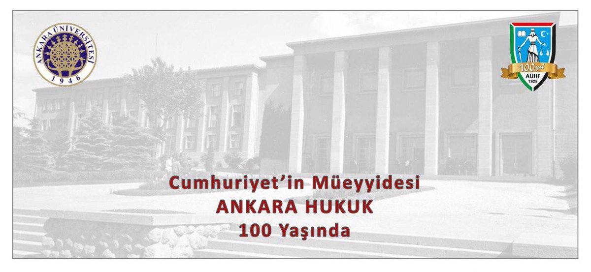 Cumhuriyet döneminin ilk yükseköğretim kurumu olan “Ankara Adliye Hukuk Mektebi” Gazi Mustafa Kemal Atatürk tarafından 5 Kasım 1925’de açılmıştı. 

Ankara Üniversitesi Hukuk Fakültesi’nin 100. kuruluş yıl dönümünü kutluyorum.