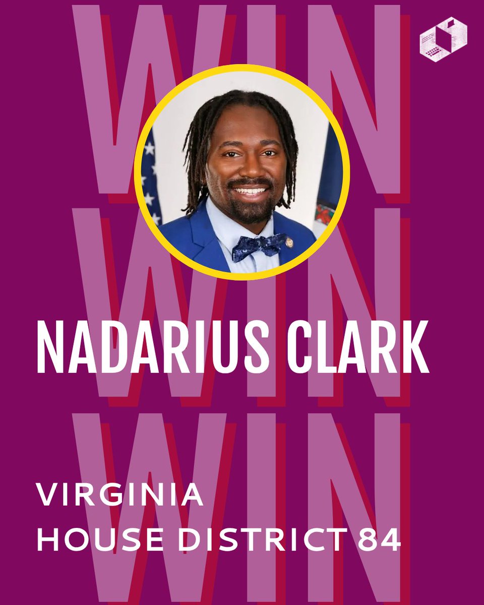 Tech4Campaigns's tweet image. 🎉Big Win! We&apos;re thrilled to announce that incumbent Delegate Nadarius Clark has won the race for Virginia House of Delegates District 84. Looking forward to the positive change you continue to bring to your constituents!