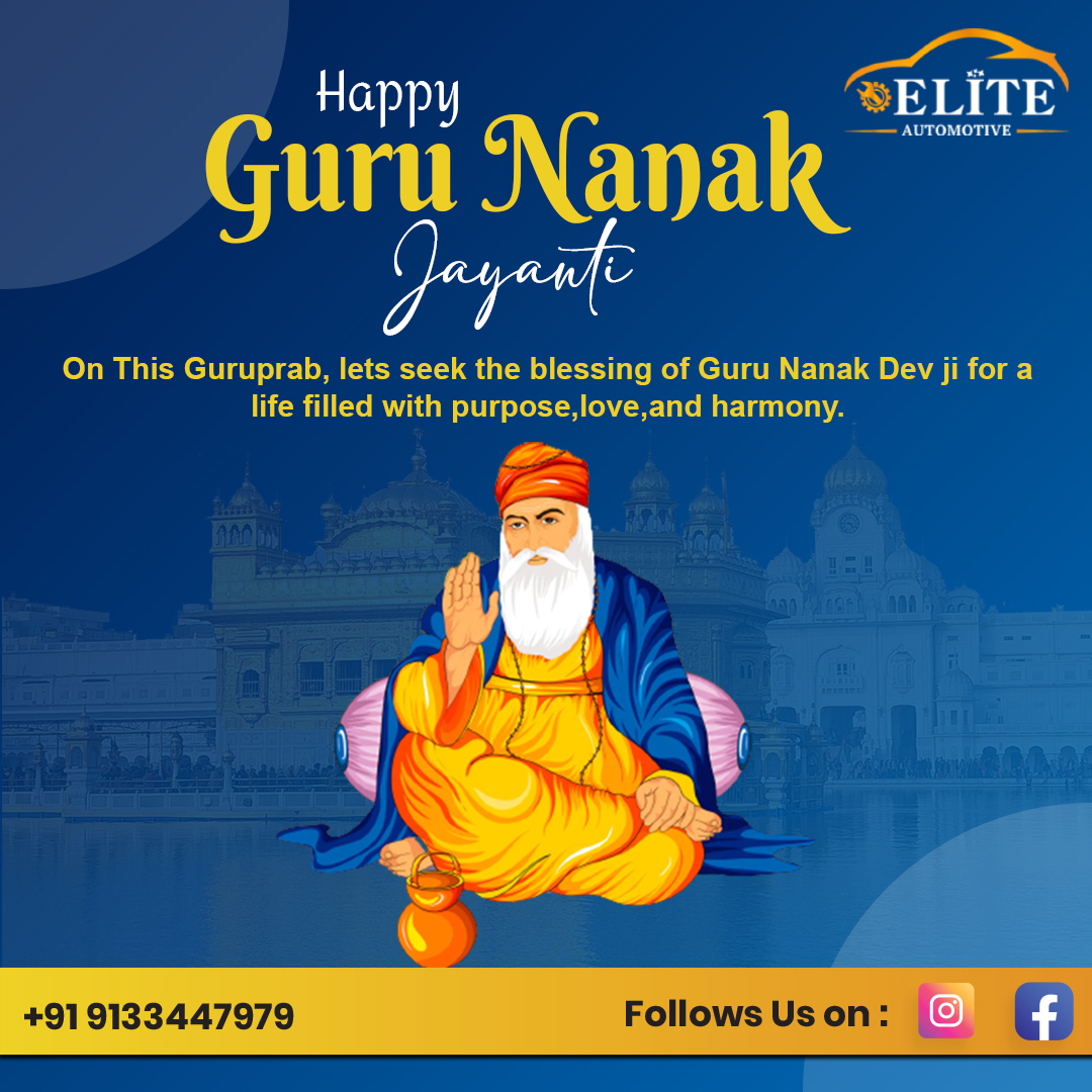 vgkraju9's tweet image. 🌼 Happy Guru Nanak Jayanti 🌼
On this sacred day, let’s embrace the divine teachings of Guru Nanak Dev Ji —
a life filled with purpose, love, peace, and harmony. ✨

May His blessings guide your path and fill your journey with positivity and light. 🚗💫#GuruNanakJayanti