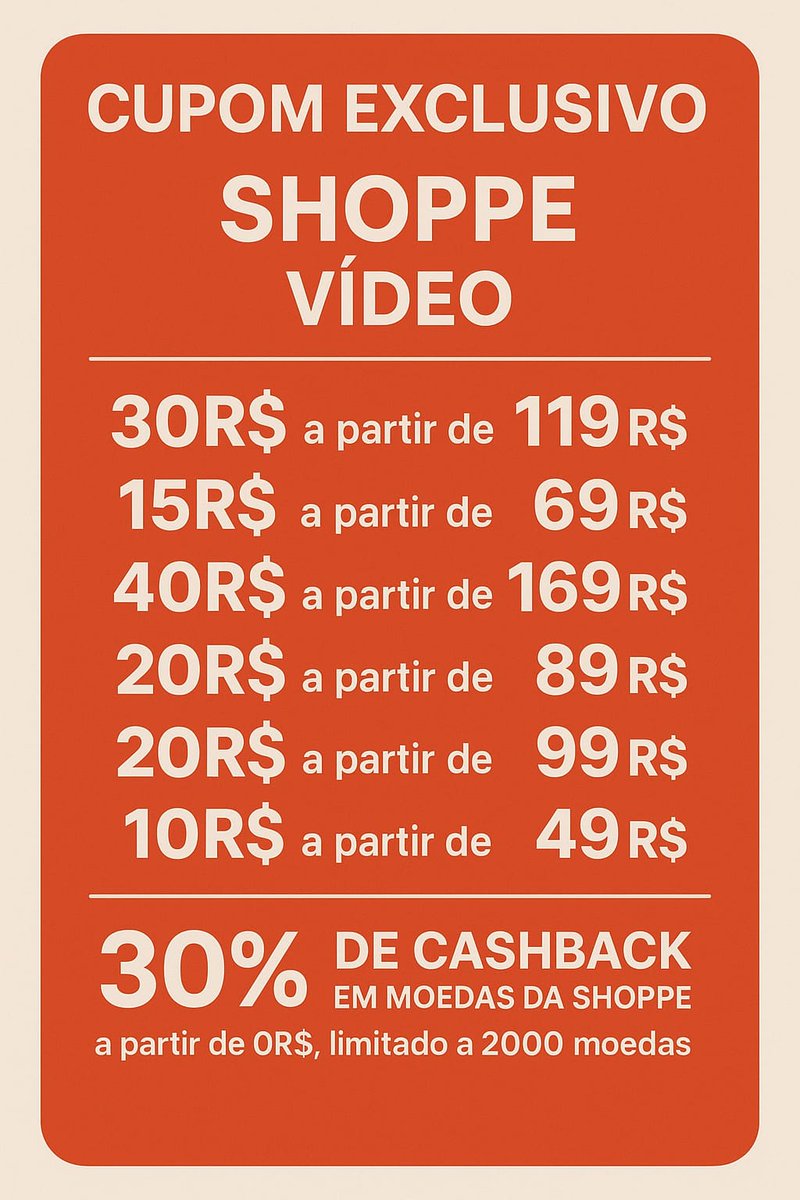 hellenhsl's tweet image. ⭐ Resgate seu cupom aqui na sacolinha 
s.shopee.com.br/5ffjSQLjfj