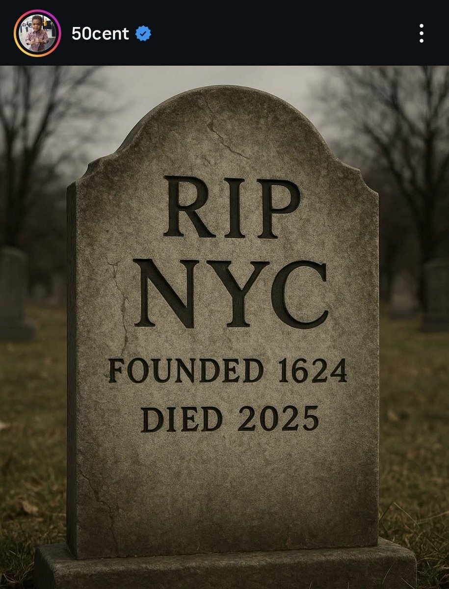 50cent eben auf Instagram

New York City wird jetzt von einem muslimischen Kommunisten regiert