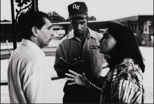 A file photo featuring Denzel, Nehru, and Meera Nair.