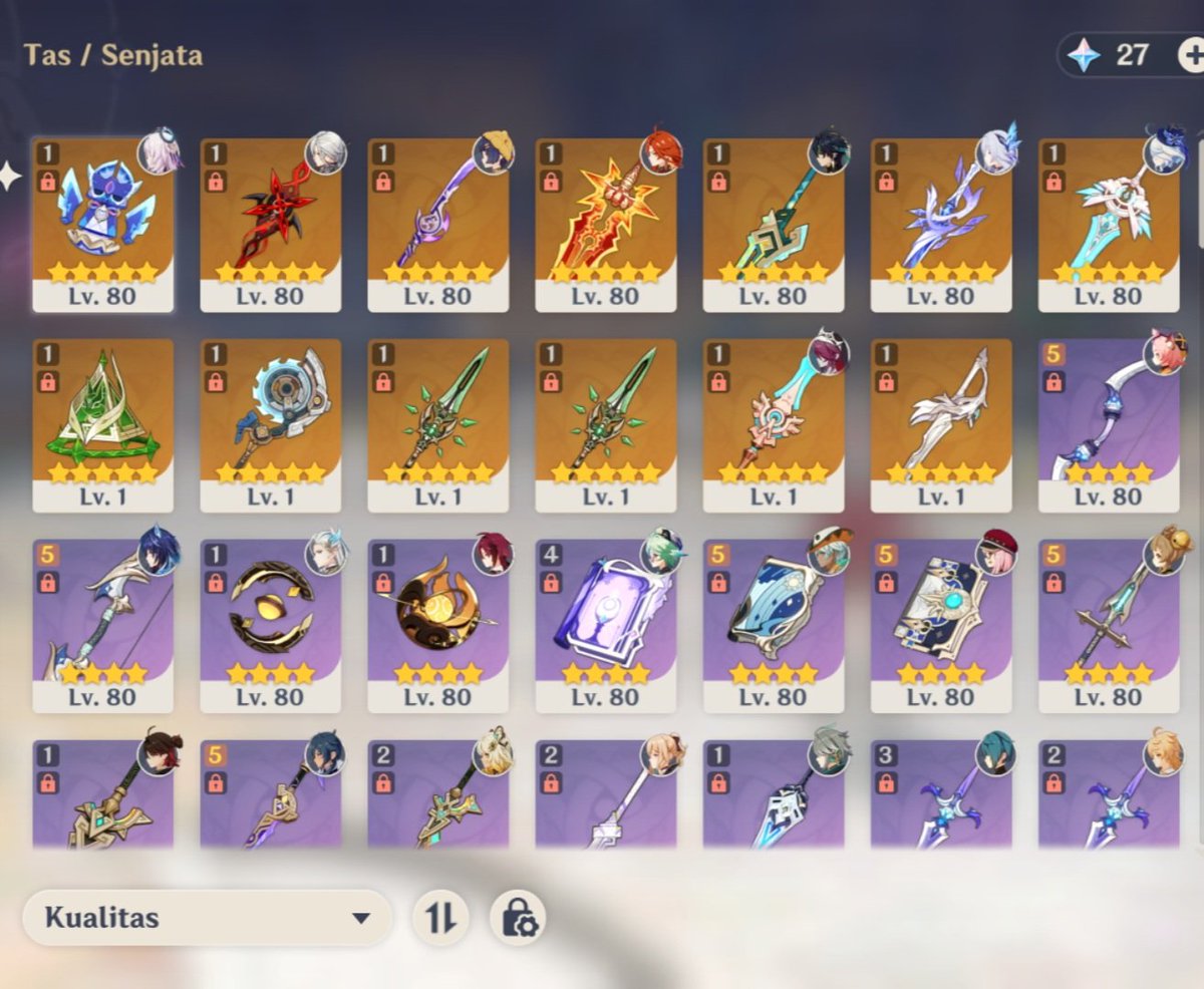 newkarys's tweet photo. #wts jual akun pribadi rare genshin impact
Ar 58
All Unset (log email only)
Skrik + sign
Arlecchino + sign
Mavuika + sign
Citlali + sign
Kinich + sign
Neuvillette, Furina, Xilonen, Alhaitham
Weapon Raiden Shogun, Nefer, Ineffa
Banner char rate on pity 60++

Rp1jt

Minat pm ya ty! https://t.co/kj2fBw2fKd
