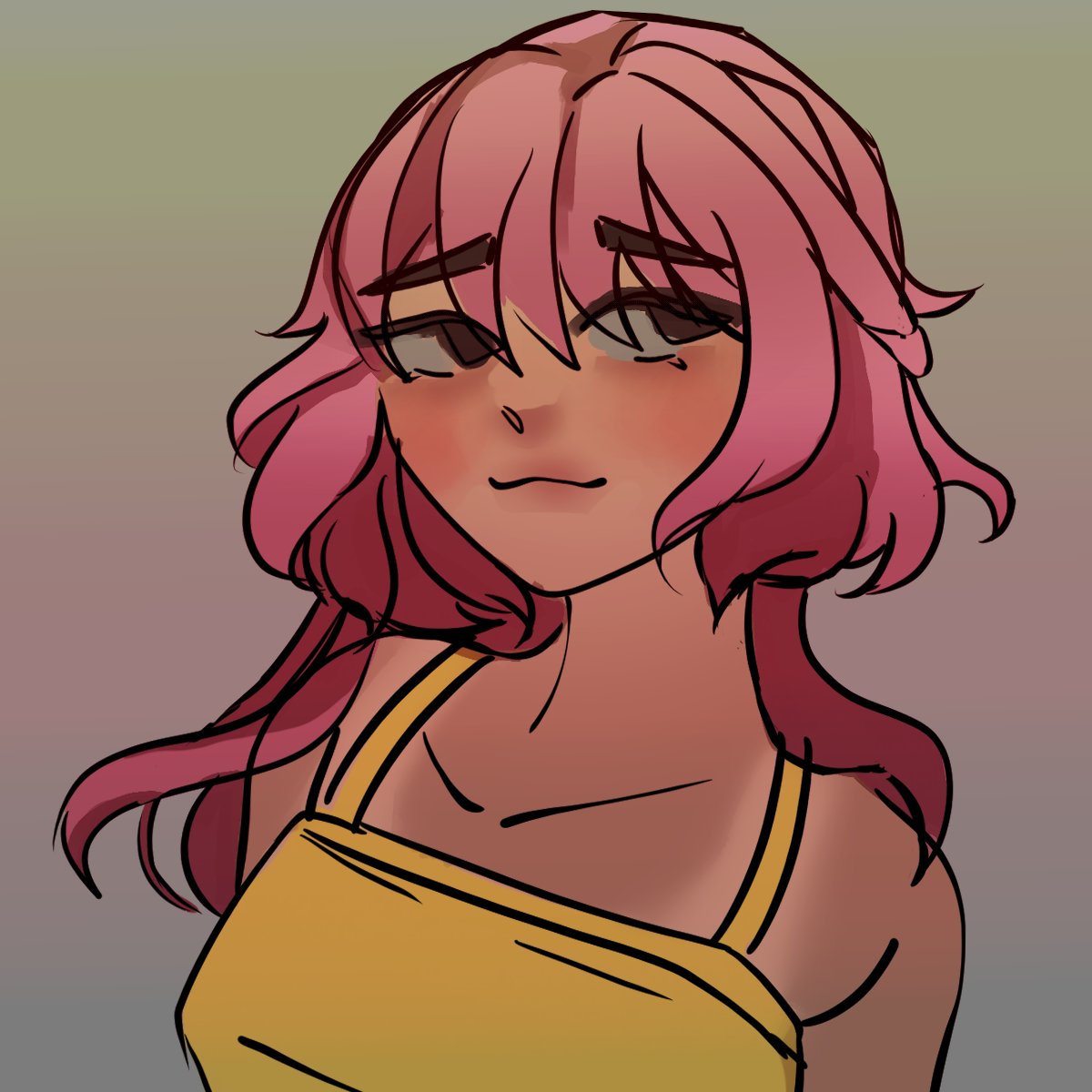 Older sketch when I just really wanted to draw (definitely not just a drawing of me)