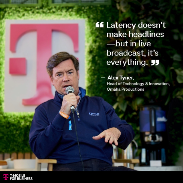 apmcclelland's tweet photo. “Latency doesn’t make headlines—but in live broadcast, it’s everything.”— Alex Tyner, Omaha Productions. At the Ryder Cup, 300+ acres went live—no trucks, no lag. Powered by @TMobileBusiness Advanced Network Solutions over private 5G. https://t.co/9RGeq4Eyxs