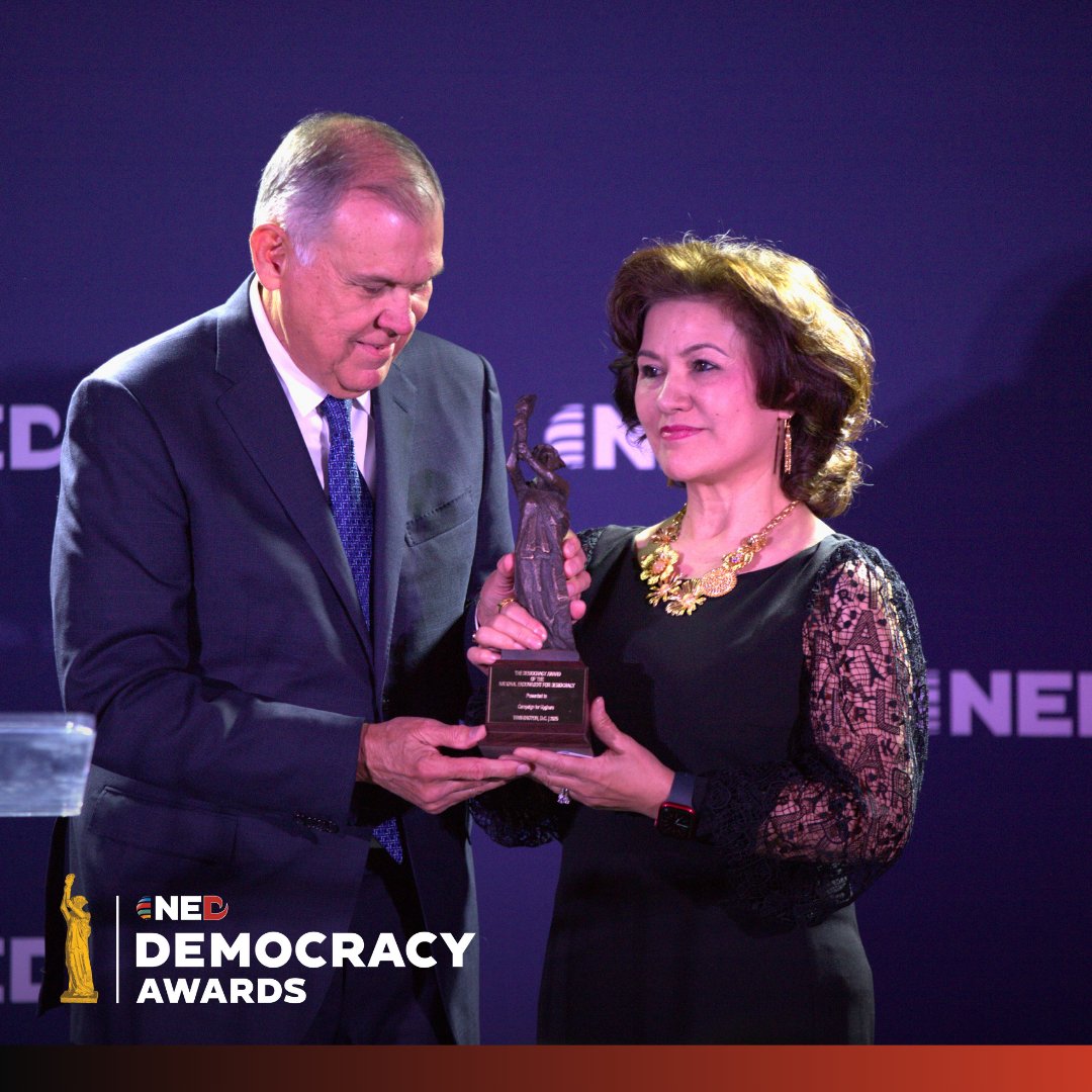 A global force for freedom, <a href="/CUyghurs/">Campaign For Uyghurs</a> is presented with NED’s 2025 Democracy Award, recognizing its tireless advocacy for Uyghurs &amp; other Muslim communities under CCP repression.

Presented by Senator Mel Martinez, the awards was accepted by <a href="/RushanAbbas/">Rushan Abbas</a>, Founder of <a href="/CUyghurs/">Campaign For Uyghurs</a>.