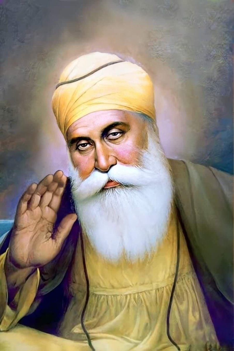 Sage1709's tweet image. ਕਿਰਤ ਕਰੋ | ਨਾਮ ਜਪੋ | ਵੰਡ ਛਕੋ

Over five centuries ago, a divine light descended upon this earth - to awaken humanity.

Guru Nanak Dev Ji was born in 1469 in Rai Bhoe di Talwandi, now Nankana Sahib. 

From the very beginning, He questioned every veil that covered truth. When the…