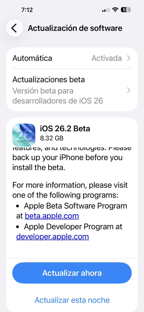 TosteYan's tweet image. Apenas en un día ya  pone la maquinaria de nuevo en Acción!!!! #Apple #ios26beta #betas