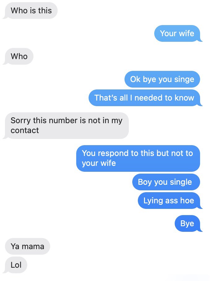 dahunnitoya's tweet image. So this wife texted her husband from another number because he stopped answering her calls 😭

He replied like he ain’t even know her… now she’s convinced he’s cheating 👀

Be honest is she doing too much or is this exactly how you catch a liar? 🤔