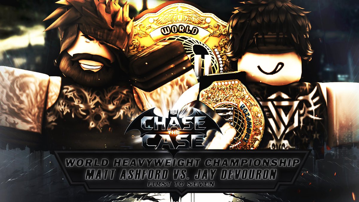 RRWPLUS's tweet photo. #RRWChaseTheCase | TOMORROW | 4PM ET

WORLD HEAVYWEIGHT CHAMPIONSHIP!

The ENTIRE RRW Universe will be watching.. as #JayDevouron has showed that he will fight ANY CHALLENGER that steps up for the COVETED World Heavyweight Championship & come tomorrow night he defends against one of his TOP rivals in @MattAshford6!

WHO will leave as WORLD HEAVYWEIGHT CHAMPION?! 🤔

🦇#RRWChaseTheCase, TOMORROW, 4PM ET